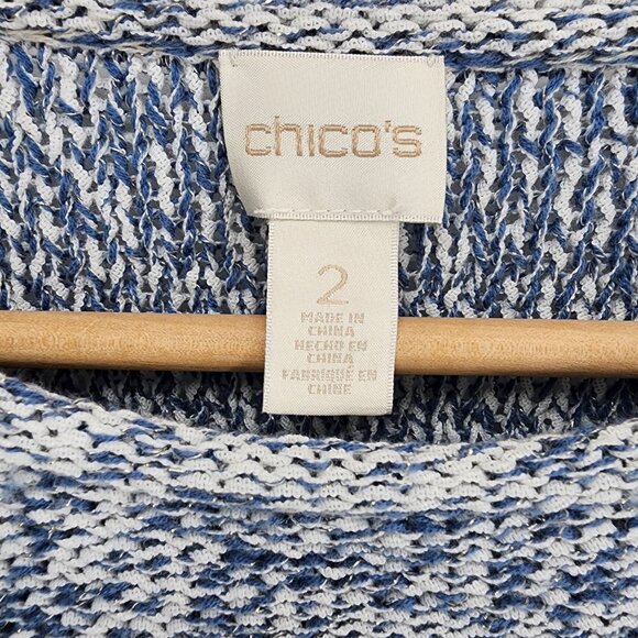 Chico's Space-Dye Jewel‎ Pullover Sweater Women's Size L - Picture 5 of 9